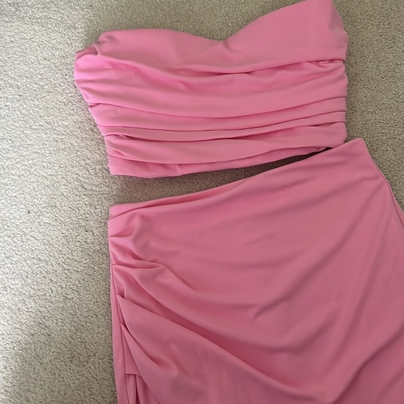 Zara Ruched Pink Set - Picture 2 of 2
